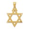 14K Yellow Gold Star of David Pendant FindingKing Jewerly 30.9mm x 19.8mm